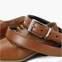 CHAOREN Reversible Belt Men 1 Piece - 1.25" Leather Dress Belt - Trim to Fit for Elegant Style (Brown)