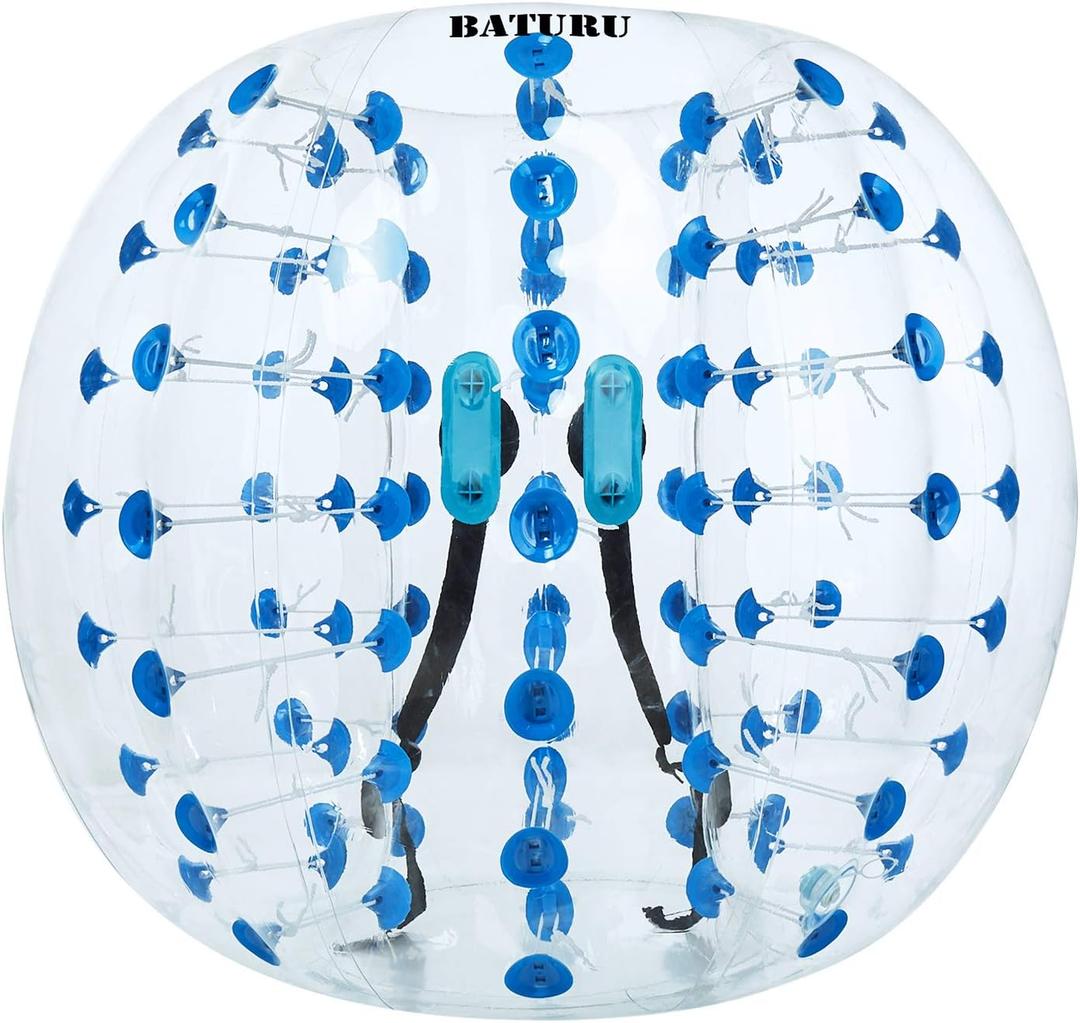 Inflatable Bumper Balls for Adults Teens 5 FT, Bubble Soccer Ball for Adults (Blue Dot)
