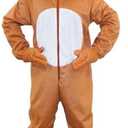 Dress Up America Bear Mascot Costume - Full Body Animal Suit for Kids & Adults - Includes Jumpsuit & Mask, S