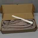 100% Black Out Pleated Folding Curtains with Magnetic Closure, Curtain for Patio Door-Heat Blocking Home Decor Drapery, 1 Panel, W45 x L96, Tan