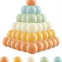 Clear Ball Pit Balls - Crush Proof Plastic Toy Balls for Boys and Girls (100 PACK, orange,teal)