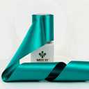 MEEDEE Teal Satin 3 Inch Ribbon Lux Double Faced Satin Ribbon Christmas By 10 Yards Green Ribbons Teal Ribbons for Christmas Tree Decoration, Weddings, Flower Bouquet, Bow Making