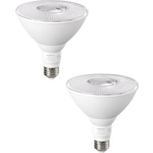 EDISHINE PAR38 LED Outdoor Flood Light Bulbs 2 Pack, 120W Equivalent Dimmable Waterproof LED Flood Light Bulb 3000K Warm Light 18W 1800LM E26 Base for Yard Porch Driveway Garage Christmas, ETL Listed