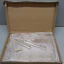 Champagne Display Holder Stand for Party With 32 Slots, 3 Tier Clear Acrylic Wine Glass Stemware Display Rack, Champagne Flute Wall Holder with Led Light for Party, Wedding, Measures 26" x 20" x 12"