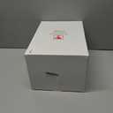 Trifold Makeup Mirror with Lights and Magnification 3X, 5X, 10X, Clear Cosmetic Storage Organizer, 3 Way Lighted Vanity Mirror, 3 Color Changing Dimming Touch Tabletop Mirror