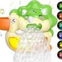 Lehoo Castle Bath Bubble Machine, Light Up Musical Bubble Bath Toys for Toddlers 1-3 Automatic Bubble Maker for Bathtub Dinosaur Toys for Bath, 15 cm x 20 cm x 18 cm