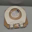 Bemis 500EC Durable Wood Toilet Seat with Easy Clean Hinges, Made in USA, Round, Bone