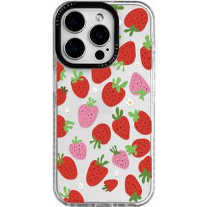 ChiCaseVer for iPhone 14 Case, Cute Strawberry Daisy Pattern, Military-Grade Drop Protection, Cute Soft Slim TPU Protective Cover with Camera Protection for Women & Girls
