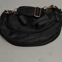 Crossbody Bags for Women, Checkered Bum Bag Crossbody, Spacious Nylon Shoulder Handbag Mom Bag (black)