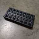 PULIV Weekly Pill Organizer 2 Times a Day with Magnetic Foldable Design for Dual Protection, Large AM PM Pill Box Case for Travel, Compact Medication Organizer for Vitamins, Fish Oils and Supplements