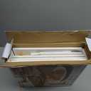 WOWLIVE Corner Bread Box for Kitchen Countertop, Bamboo Bread Storage Container, Large Farmhouse Bread Holder with Acrylic Wavy Door Panel, Multi-functional Container, White