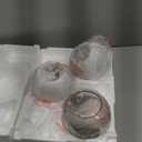 6.3 Inch Replacement Clear Hammer Glass Lamp Shade Light Fixture, for Replacement Wall Sconce Pendant Light Ceiling Light Chandelier Shade, Factory Outlet (Grey Glass, 3 Pack)