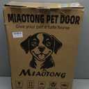 3-Flap Steel Large Dog Door for Exterior Doors with Sliding Lock Panel, Energy-Efficient Insulated Pet Door, Extreme Weather Doggy Door with Telescoping Tunnel, Never RustPets Up to 100 Lb