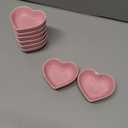 8PCS 3.2inch Heart Shaped Bowl Heart Bowl For Candy Lovers, Office Desk Decor, Home Snack Display, Valentine'S Day, Wedding Celebrations, Birthday Parties,Family Kitchen Use (PINK)