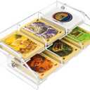 Acrylic Card Tray Organizer, Sorting Card Holder Compatible with Catan Settlers Board Game