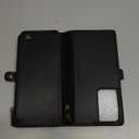 Defencase Compatible with Samsung Galaxy S21 Ultra Case Wallet with RFID Blocking Card Holder for Women Men, PU Leather Magnetic Snap Flip Zipper Strap Wallet Case Fit for Galaxy S21 Ultra 5G, Black