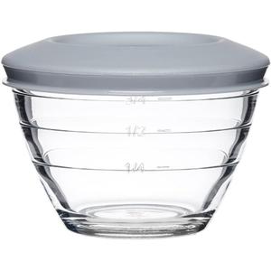 Anchor Hocking 4-IN-1 PREP BOWLS. 6 Piece set (3 Bowls and 3 lids) (Clear)