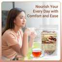 Ginseng Five Treasures Tea  Natural Herbal Detox Tea Bags, Traditional Chinese Blend for Gentle Daily Balance & Kidney Wellness, for Men & Women