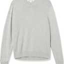 Amazon Essentials Men's Regular Fit Cotton V-Neck Pullover Sweater (Available in Big & Tall), Small