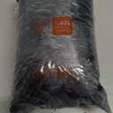 MEGO Shaggy Plush Body Pillow Cover, Grey Faux Fur Fluffy Body Pillowcase, 20x54 Boho Fuzzy Body Pillow Case, Furry Long Big Throw Pillow Sham with Zipper for Home Bedding Couch Living Room Dark Gray