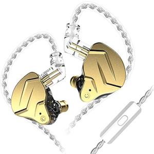 KZ ZSN Pro X in Ear Monitor Dual Driver IEM Earphone 1BA 1DD Wired Earphone HiFi Sport Gaming Earbuds Headphones Compatibility for Phone Computer Tablet (With Mic)