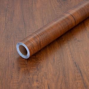 17.7" X 394" Peel and Stick Wood Grain Contact Paper Brown Wooden Look Wallpaper Self-Adhesive Decorative Wood Wallpaper Removable Vinyl Film Easy to Apply for Old Furniture Kitchen Cabinets