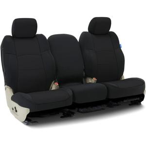 Coverking Custom Fit Seat Cover Designed for Select Ram Models: 1 Row, Neoprene Fabric, Solid Black