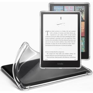 CoBak Clear Case for All-New Kindle Paperwhite 12th Gen 2024 (7") & Kindle Colorsoft Signature Edition (7") - Lightweight, Scratch-Proof Silicone Back Cover, Clear