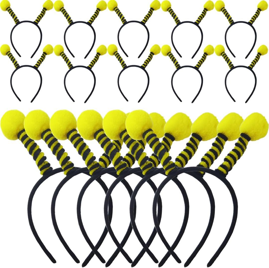 TIHOOD 14PCS Bee Tentacle Headbands Bee Hair Bands Hair Hoop for Women Girls Halloween Christmas Party Supplies (universal)