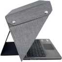 4-in-1 Laptop Sun Shade Hood Screen Privacy Cover, Anti-Glare & Heat Protection, Contrast Enhancement Fits 12/13/14and 15" -16" Laptops, Self-Standing Design, Portable and Foldable,Gray