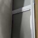 Hakuna Pets White Glass Patio Pet Door for Sliding Doors, Medium | Adjustable Height up to 83.5, Damage-Free or Permanent Install, Locking Panel Included