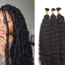 Human Braiding Hair for Boho Braids Loose Deep Wave Bulk Human Hair Knotless, 14"