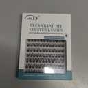 GAQQI Lash Clusters Wispy & Natural Eyelash Clusters Clear Band, 10-14mm Cluster Lashes 120PCS, Cluster Eyelash Extensions C Curl, Cluster Lashes Ultra-thin & Soft Invisivle Band (FEATHER)