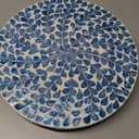 CLAYNIX Lazy Susan for Countertop - Lazy Susan for Table, Mother of Pearl Turntable Organizer, Wood Round Spinning Tray Rotating for Kitchen, Cabinet, Counter Spice Pantry.12.5 Inch