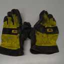 Cat Men's Split Leather Thermal Lined Winter Work Gloves, Cold weather Protection, Abrasion Resistant, Knuckle Backing, Yellow/Black, Large (CAT01222L)