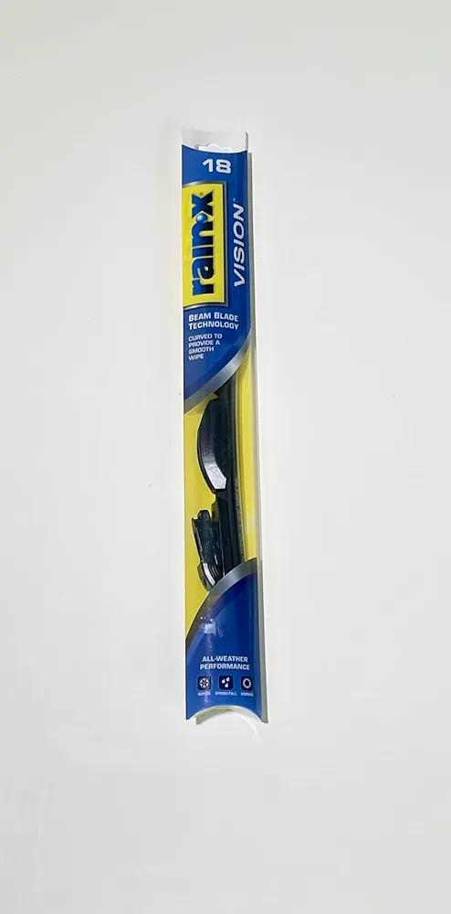 Rain-X Vision Wiper Blade, Standard Beam, All Weather Performance Curved Smooth Wipe (18)