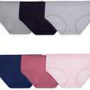 Fruit of the Loom Women's No Show Seamless Underwear, Amazing Stretch & No Panty Lines,  (Small)