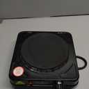 Vivicreate Electric Hot Plate, Portable Countertop Electric Cooktop, Adjustable Temperature Control, 110V Extra Burner for Apartment, Dorm, RV, Small Kitchen (Single Cast Iron Burner)