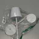 Kakanuo Cordless Table Lamp Rechargeable White - KK 2 Pack 5000mAH Battery Operated Lamp for Table, 3 Color Stepless Dimming Wireless Lamp for Kitchen Counter, Outdoor Patio, Touch Control (2 Pack 14in - Circle Shade)