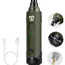 Casfuy 6-Speed Dog Nail Grinder - Newest Enhanced Pet Nail Grinder Super Quiet Rechargeable Electric Dog Nail Trimmer Painless Paws Grooming & Smoothing Tool for Large Medium Small Dogs (Army Green)
