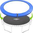 Trampoline Pad, 16FT Trampoline Replacement Safety Pad, Universal Trampoline Pads, Spring Cover, Waterproof, Tear Resistant, Round Arch Trampoline Parts for Kids