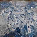 100 Pieces Baby Shower Pacifiers Necklace, Cute Acrylic Pacifier Necklaces for Chupones para Baby Shower Games Charm, Party Favors, Decorations DIY, Gender Reveal Table Scatter(Blue)