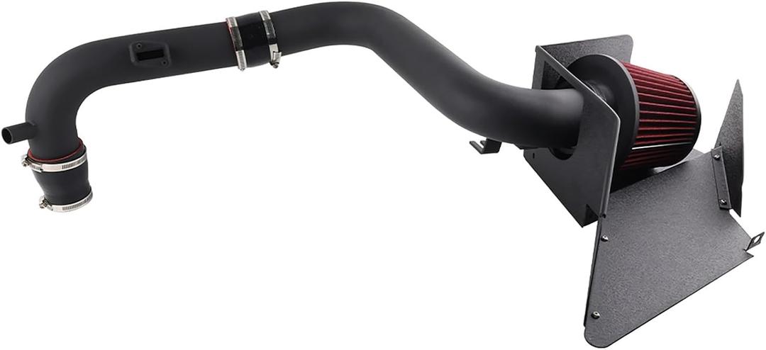 High Performance Cold Air Intake Kit with Washable Filter Compatible with VW MK5 GTI/GLI/EOS, MK6 Golf R, MK3 Scirocco R; SEAT Leon/Cupra R; Audi 8P A3/S3