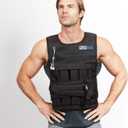 RUNmax Adjustable Weighted Vest Wtih Shoulder Pads Option for Men and Women (Without Shoulder Pads, 50lb),Black