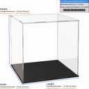 Acrylic Display Case Clear Collectible Display Box for Miniture House, Dustproof Acrylic Showcase, Easy Self Assembly Storage Cases for Action Figures and Art Figurine, 10 x 8 x 9 inch