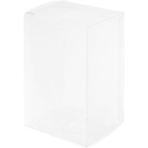 MECCANIXITY Plastic Retail Boxes 3.5"x3.1"x5.9" (90x80x150mm) Gift Box with Protecting Film for Candy, Cookies, Christmas, Wedding, Party Wrapping Clear Pack of 30