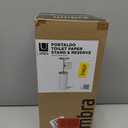 Umbra Portaloo Toilet Paper Stand and Reserve, White/Nickel (With Storage + Shelf)