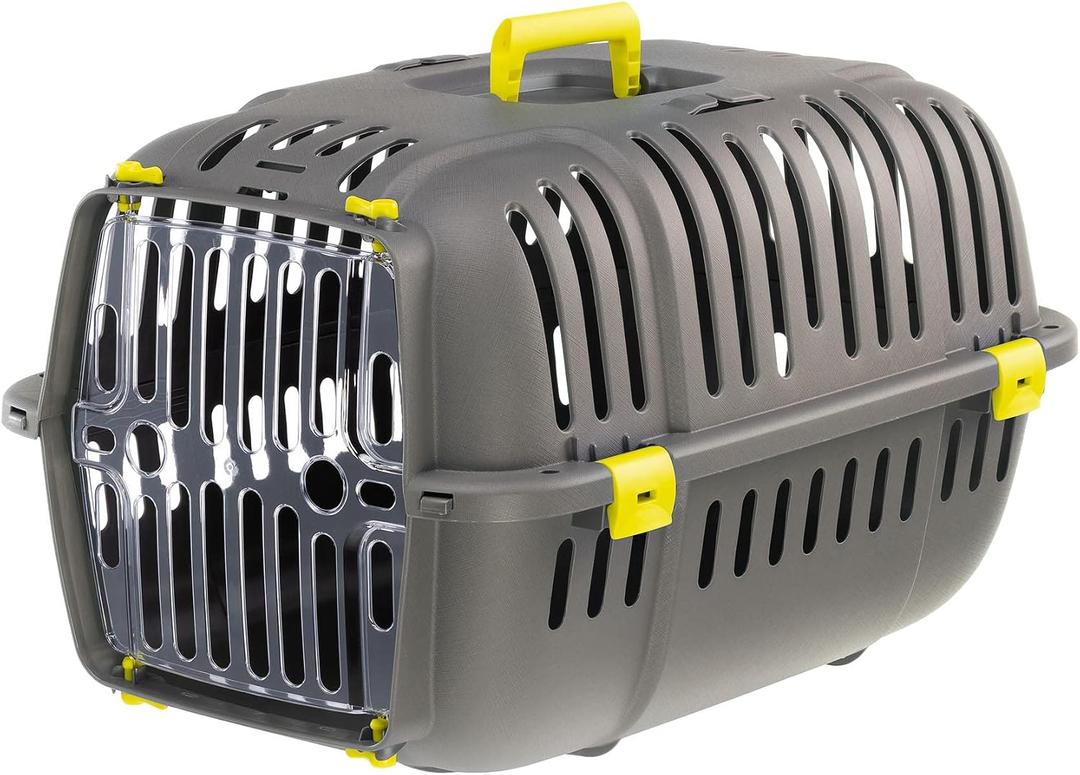 Ferplast Jet Pet Carrier: Value Dog Carrier Suitable for XS Dog Breeds & Small Cats, Assembled Dimensions: 22L x 14.5W x 13H inches, Green, (73043039PBUS)