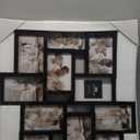 Lavish Home 12-Photo Picture Frame Collage - Multi-Picture Wall-Mounted Display Gallery with 12 Openings for 4x6-Inch Photos or Pictures (Black)