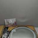 19" Makeup Mirror with Light, 3 Color Dimmable LED Lighted Makeup Mirror Touch Control for Bedroom Table Desk (Black)